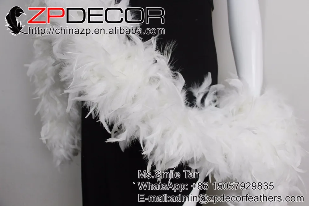 Боа ZPDECOR 150 г 30 ярдов/партия ручная работа высококачественные мягкие белые