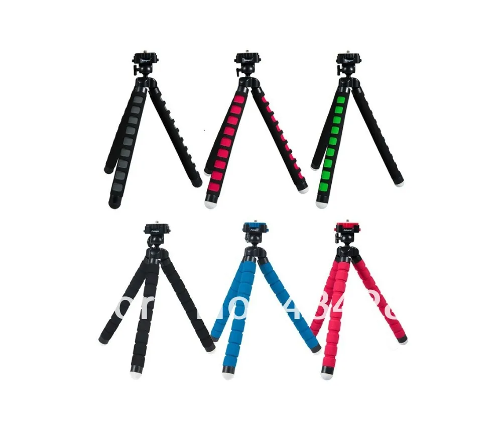 Wholesale Free shipping Fotopro RM-100 Professional Mini Flexible Octopus Tripod For Digital Camera DSLR Blue Black Red | Электроника