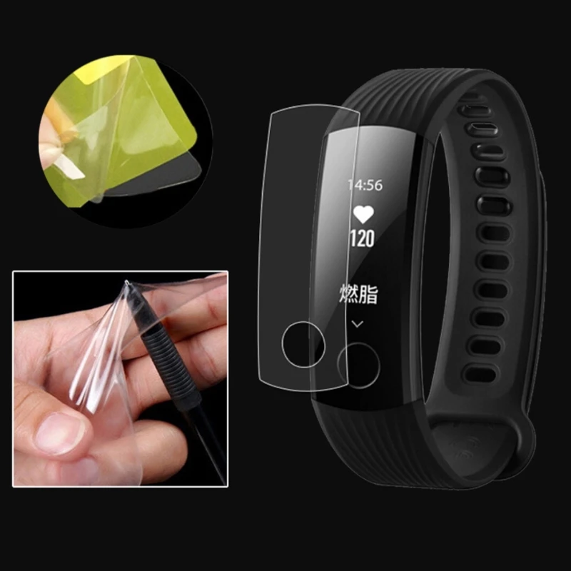 1 Набор для Huawei honor Band 3 Защита экрана полное покрытие Мягкий ТПУ ультра тонкий