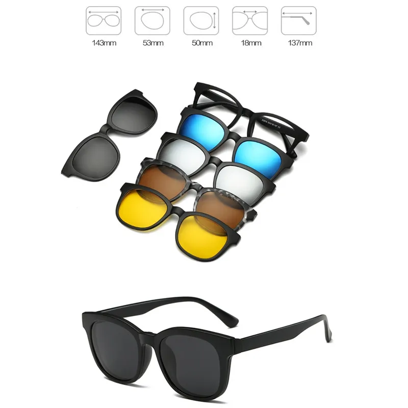 Очки IMIXLOT магнитные поляризационные для мужчин и женщин аксессуар от солнца с