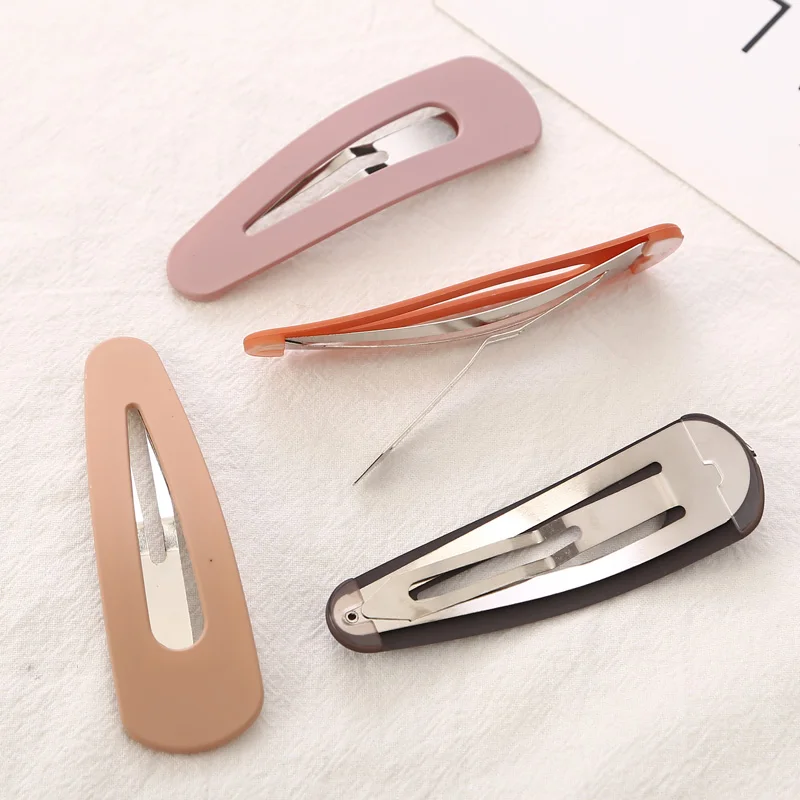 9CM Big Hair clips New Fashion For Girls Frosted Color Water Drips Elegant Hair Pins Hot Sale Barrettes Hair Accessories