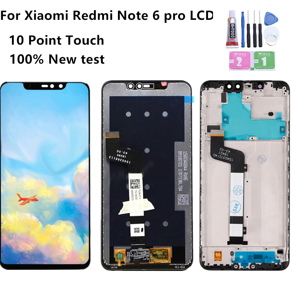 ЖК дисплей для Xiaomi Redmi Note 6 Pro с рамкой|Экраны мобильных телефонов| |