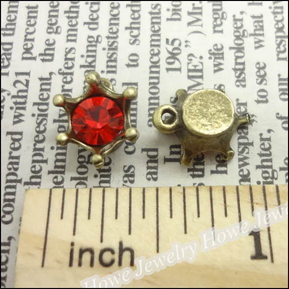 150 шт антикварный бронза красный кирпич кулон Fit браслеты ожерелье подвески