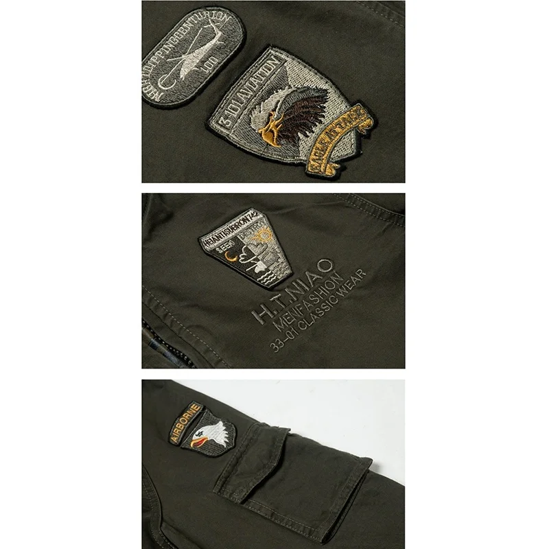 Новинка 2019 мужская осенне-зимняя куртка в стиле милитари хлопковые армейские