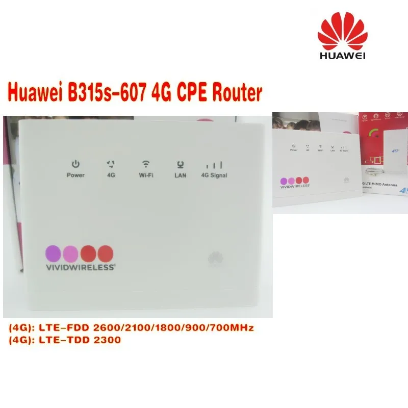 Huawei B315 B315s-607 LTE FDD700/900/1800/2100/2600Mhz TDD2300Mhz