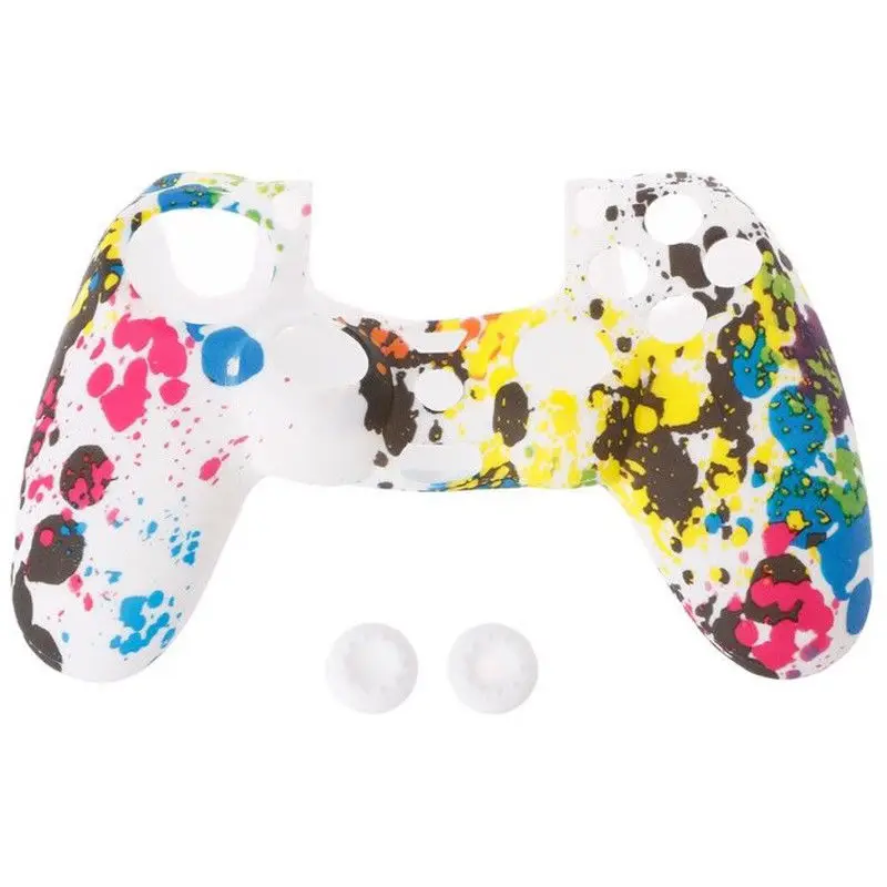 As Picture2 Для Dualshock 4 для контроллера PS4 силиконовый защитный чехол с джойстиками - Цвет: As Picture2