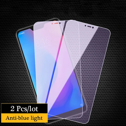 2 шт./лот 2.5D Закаленное стекло для Xiaomi Redmi 6 Pro 6A защита экрана 0,26 мм 9H анти-синее стекло для Xiaomi Redmi 6A 6 Pro - Цвет: 2Pcs Anti-Blu-ray