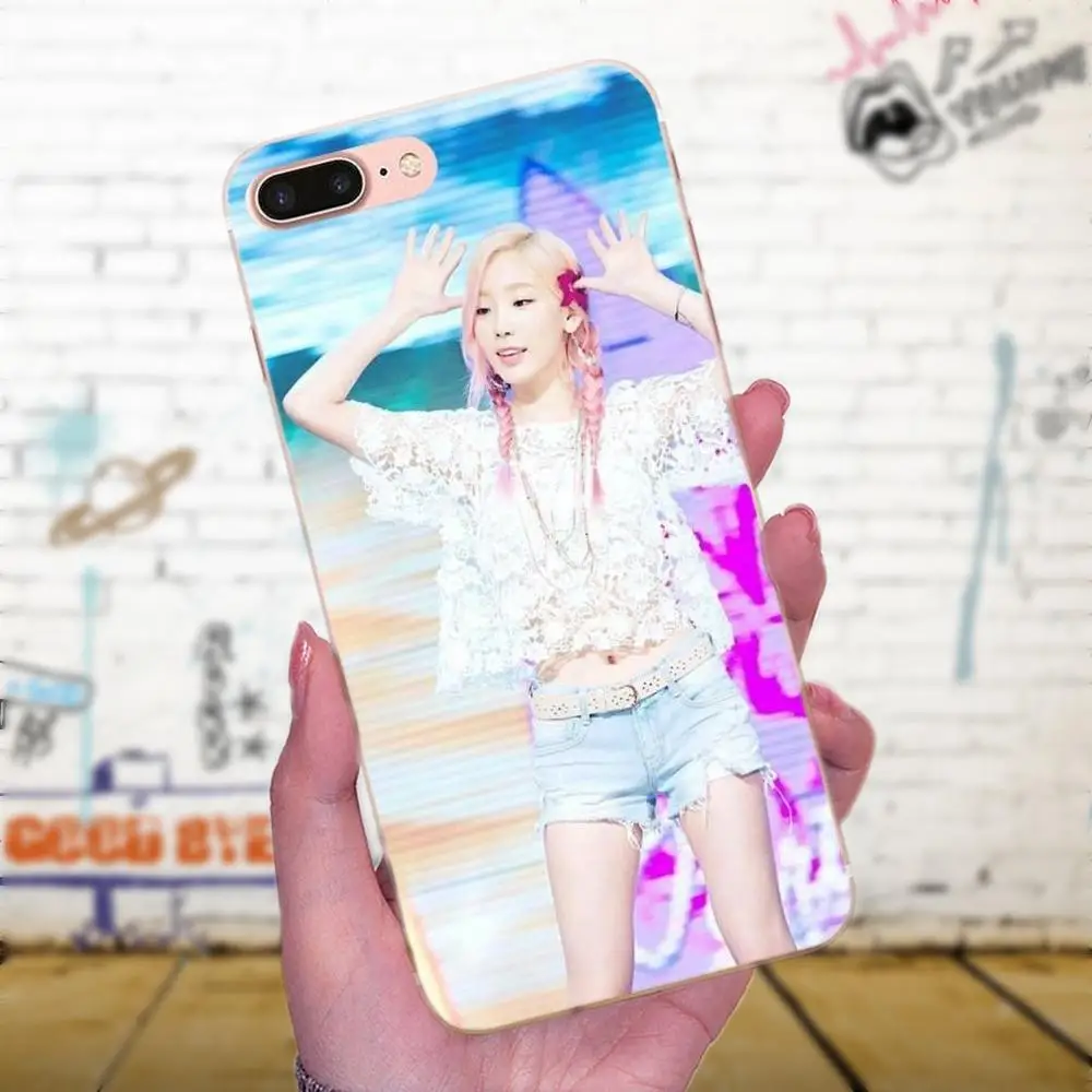 Snsd для девочек поколение Taeyeon ТПУ чехлы кожа Galaxy A3 A5 A7 On5 On7 2015 2016 2017 Grand Alpha G850 Core2 Prime