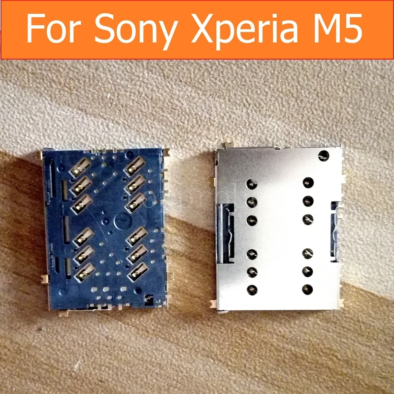 Оригинальные гнезда для считывания sim карт Sony Xperia M5 E5603 E5606 E5653 разъем адаптера сим