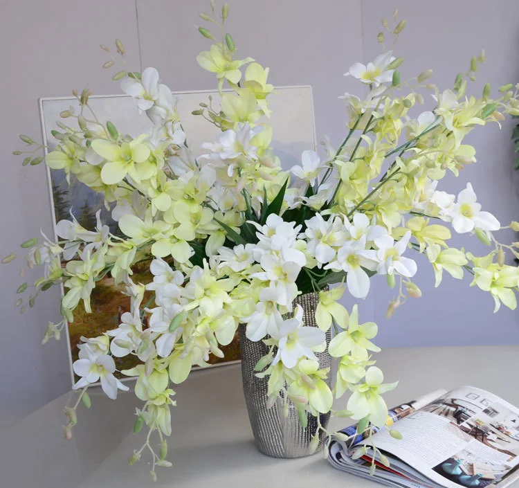 Новое поступление 1 шт. имитация искусственного цветка Орхидея цветы из шелка для