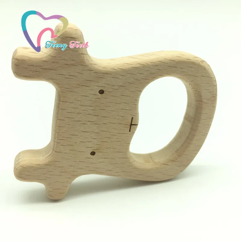 Teeny teeth 20 шт. буковая древесина новые лося Подвески Прорезыватель подвесная