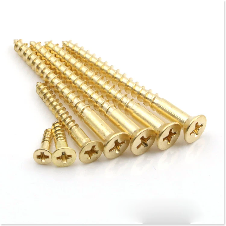 

30pcs M2 M2.3 M2.6 Brass Self-tapping Screw Cross Furniture Woodworking Screws Material Bolt Bolts 6mm-10mm Length