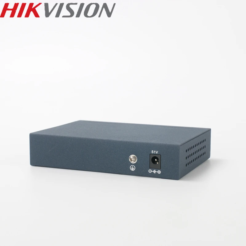HIKVISION PoE коммутатор DS-3E0105P-E неуправляемый 5 портов 10/100 Мбит/с металлический материал для 4CH NVR и CCTV ip-камер 802.3at 802.3af