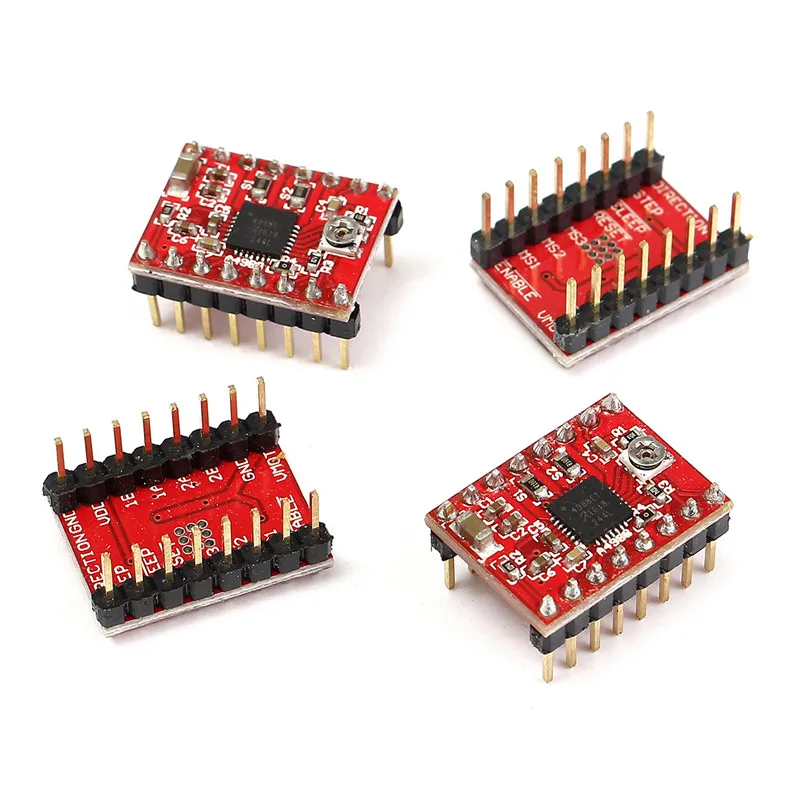 Плата R3 + Драйвер шагового двигателя 4 x A4988 с радиатором плата расширения ЧПУ для 3D