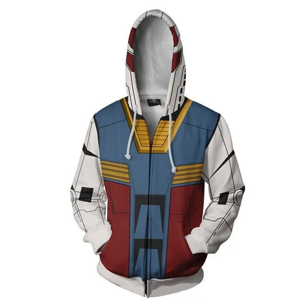 

Худи GUNDAM на молнии, форменная толстовка, пальто, куртка, кардиган для косплея