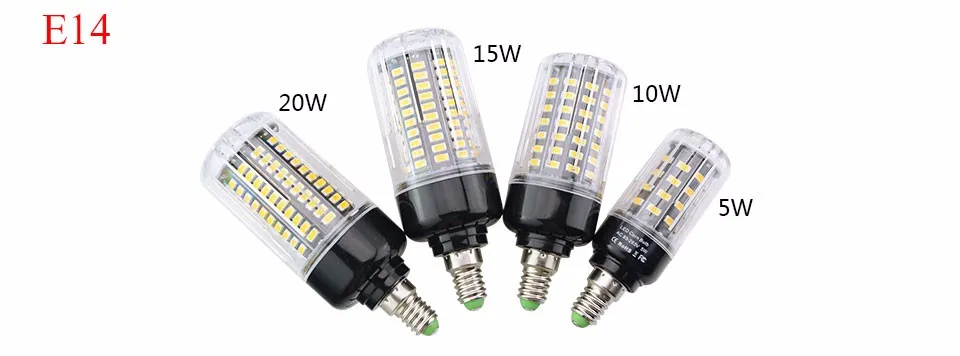 AC85-265V SMD5736 E14 E27 без мерцающие, светодиодные кукурузы лампа Светодиодная лампа 5 Вт 10 Вт 15 Вт, 20 Вт, Lamapada Bombillas свет