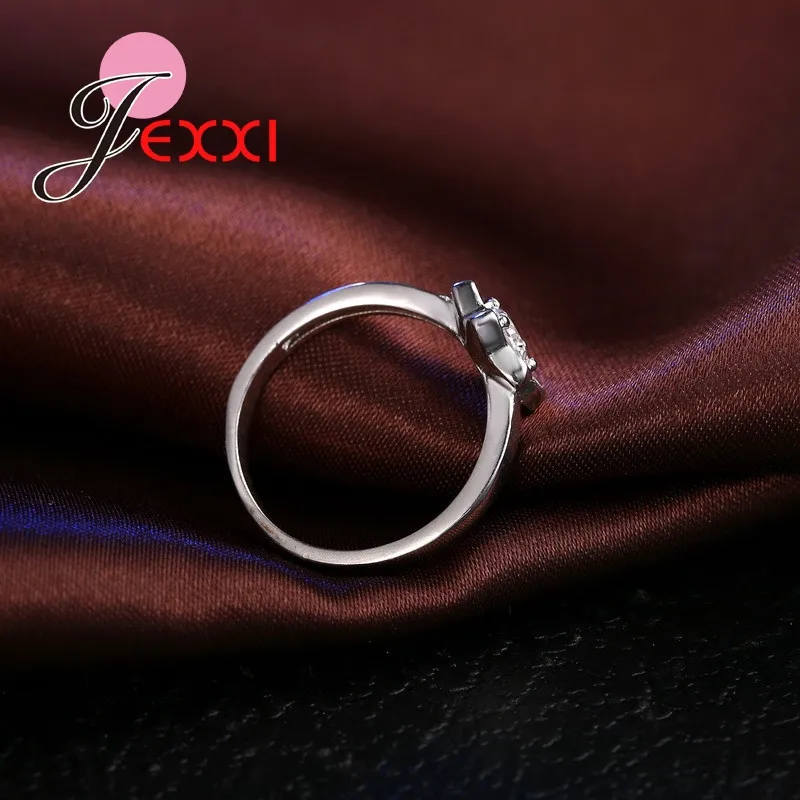 Женское кольцо из серебра 925 пробы с геометрическим узором и цветами|925 sterling silver