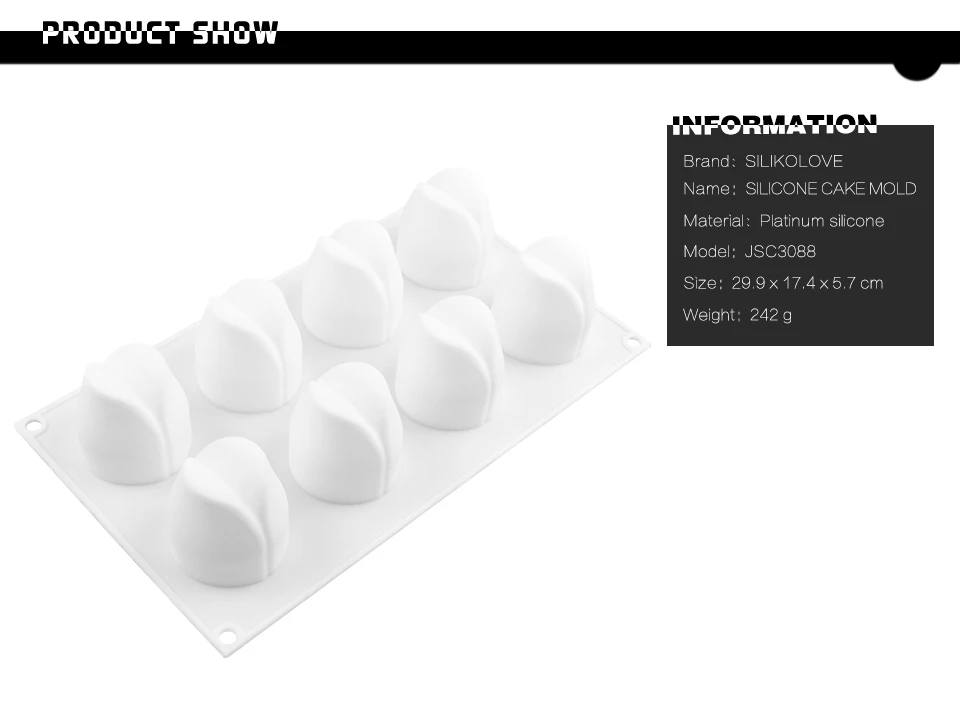 SILIKOLOVE 3D в форме розы Diy Свадебные силиконовые формы для Мусса украшения торта трюфель домовые Кондитерские инструменты