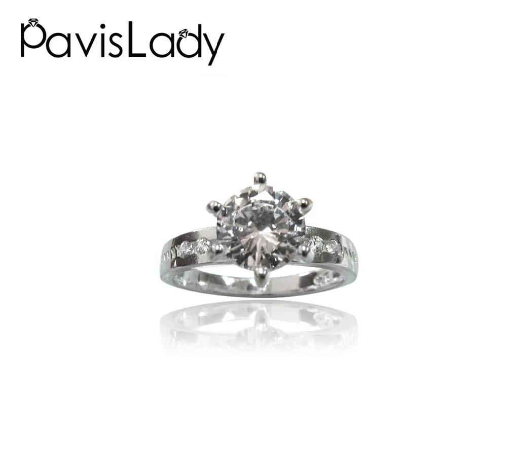 Pavislady Настоящее 925 пробы серебряные свадебные кольца ювелирные украшения в
