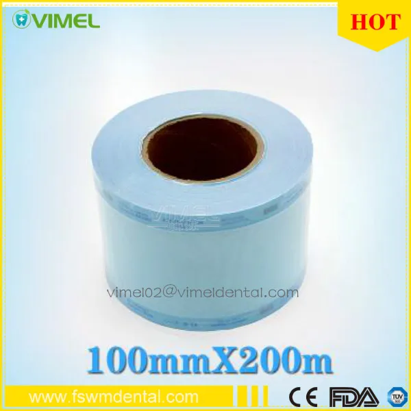 100 мм * 200 метров 40 см мешки для дезинфекции и стерилизации рулон мешков