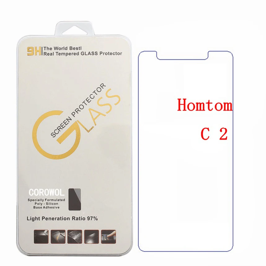 Закаленное стекло для HOMTOM C2 C1 защита экрана 9H 0 26 мм тонкая передняя защитная