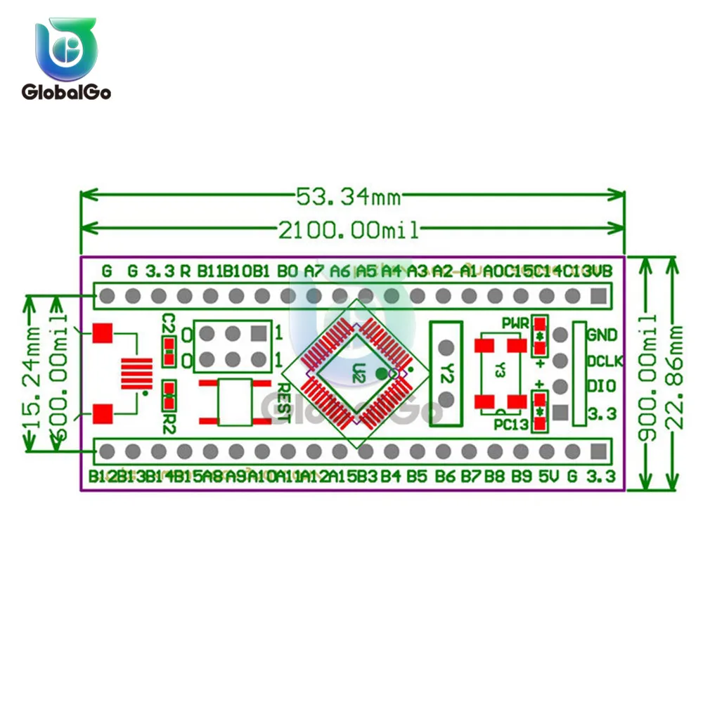 STM32F103C8T6 ARM STM32 минимальная система макетная плата модуль для arduino 32F103C8T6|Детали и