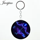 JWEIJIAO синие Мультяшные зеркала для макияжа Стрелец брелок красота здоровье 12 созвездий круглое зеркало портативное XZ61