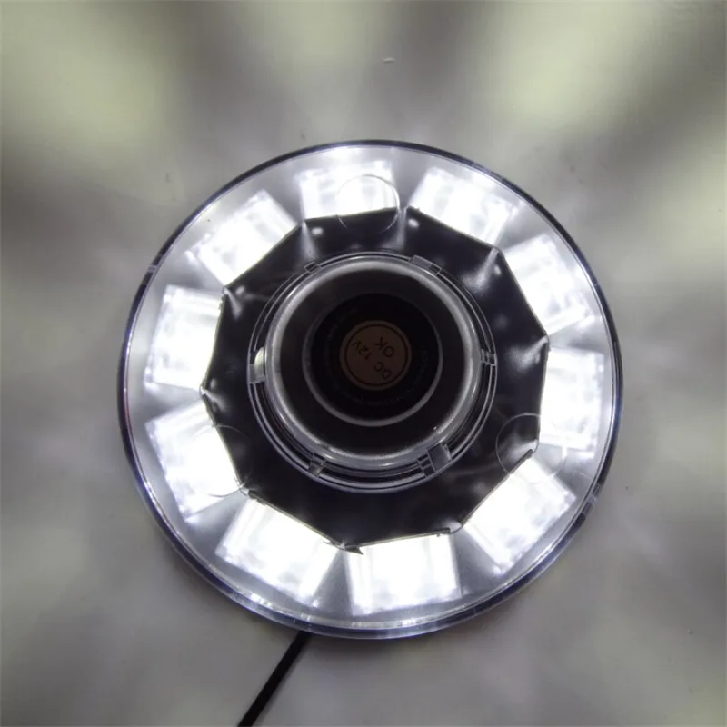 DC12V 30 Вт водонепроницаемый желтый 10 светодиодный Автомобильный светодиодный полицейский Предупреждение ющий светильник Магнитный мигающий стробоскоп аварийный светильник s маяк - Цвет: Белый