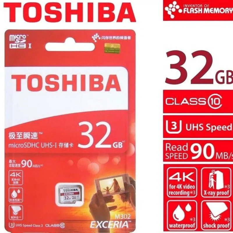 Оригинальные карты памяти TOSHIBA Micro SD карты 16 ГБ 32 ГБ 64 Гб 128 Гб класс 10 U1/U3 Microsd TF карта UHS1 флеш-накопитель
