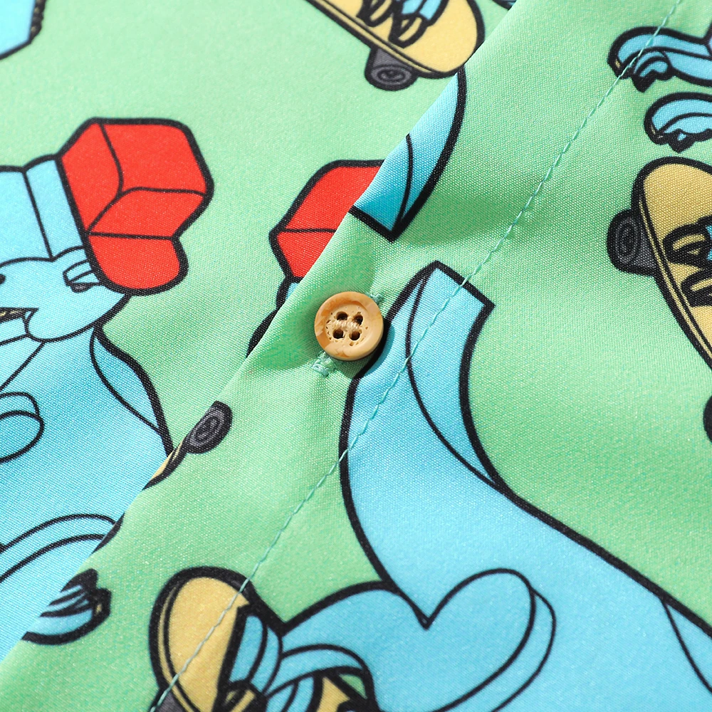 Футболка в стиле хип-хоп с 3d принтом скейтборда динозавра летняя рубашка