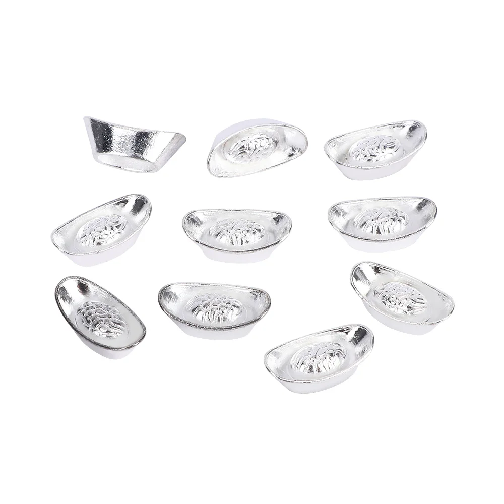 10 шт./компл. украшение из китайского золота в виде листка на удачу Yuanbao Fengshui