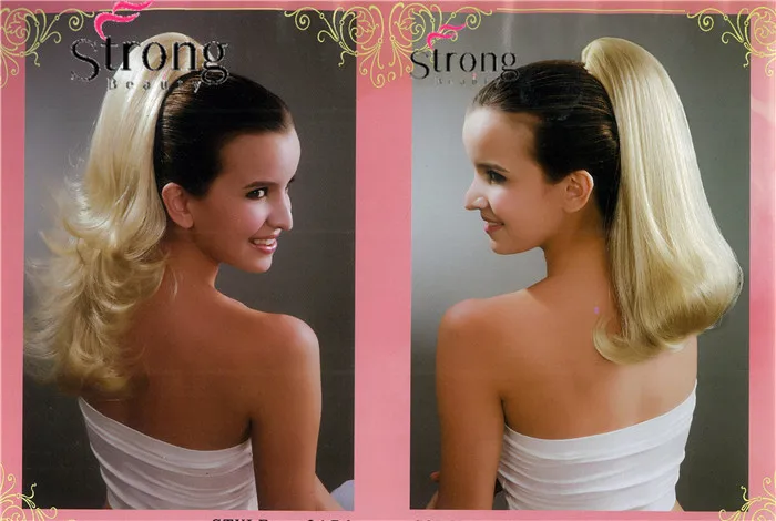 StrongBeauty леди двойного назначения клип в хвостик пони хвост наращивание волос коготь на волосы кусок прямые много цветов выбор