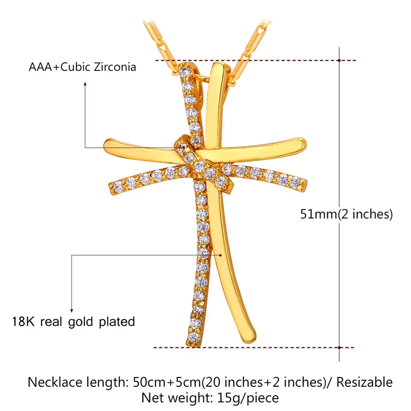 Крест ожерелье уникальный дизайн циркония христианские ювелирные изделия
