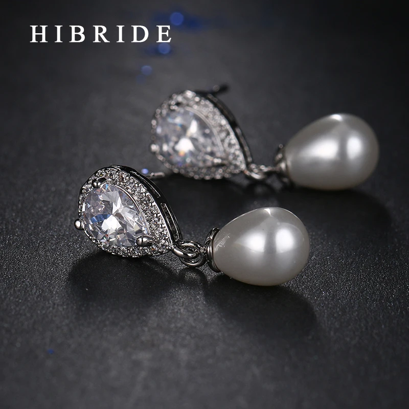 Ювелирные изделия HIBRIDE серьги из натурального жемчуга низкая цена оптовая