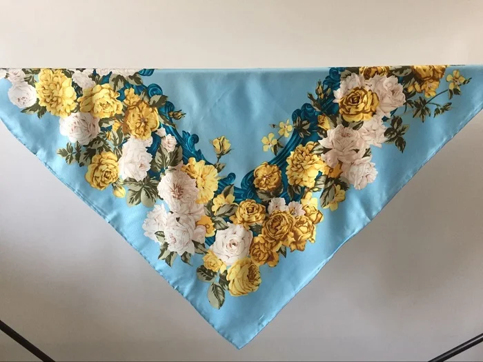 Акция Модный женский 100% шарф из шелковой саржи большой квадратный 14 момме