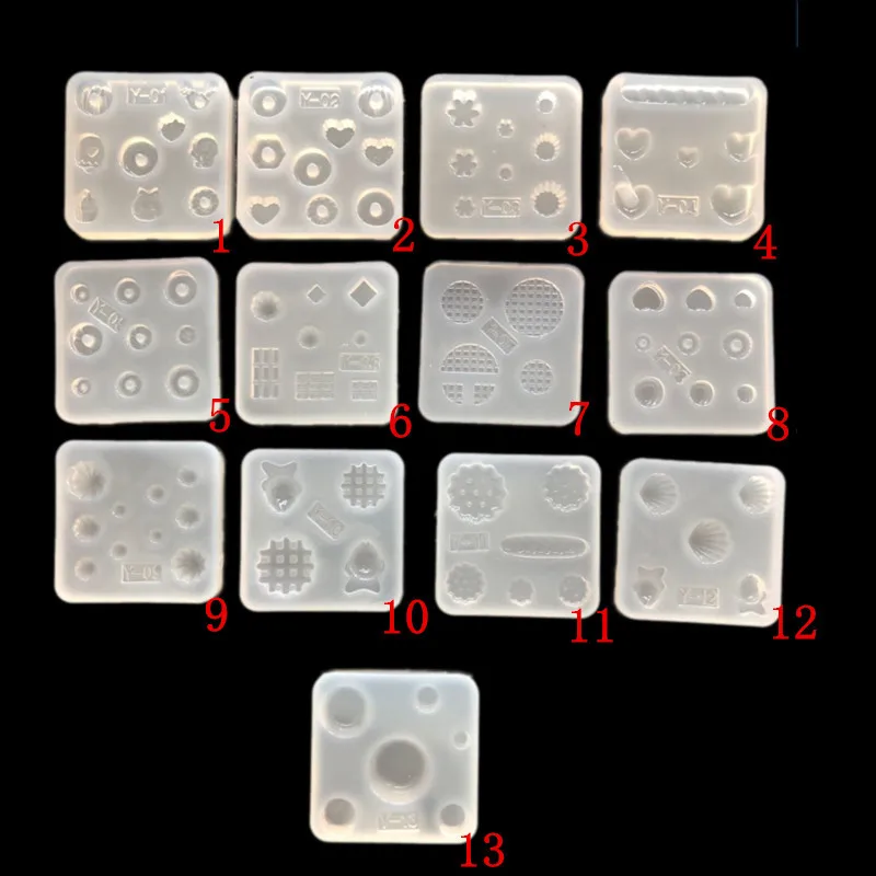 Зеркало с 13 каплями десерта love chocolate sugar mini cute silicone mold лак для ногтей.|Формы тортов|