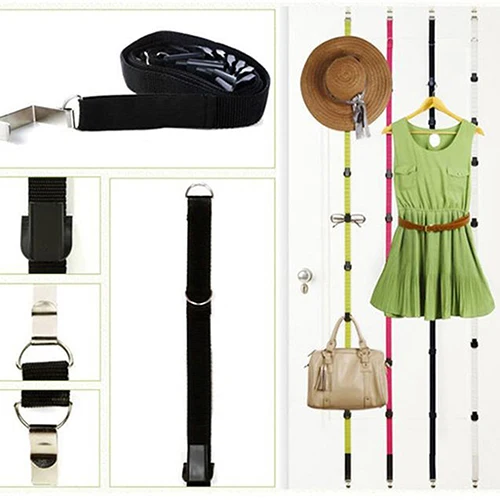 Модные регулируемые Дверные ремни вешалка для шляп сумка одежды куртки