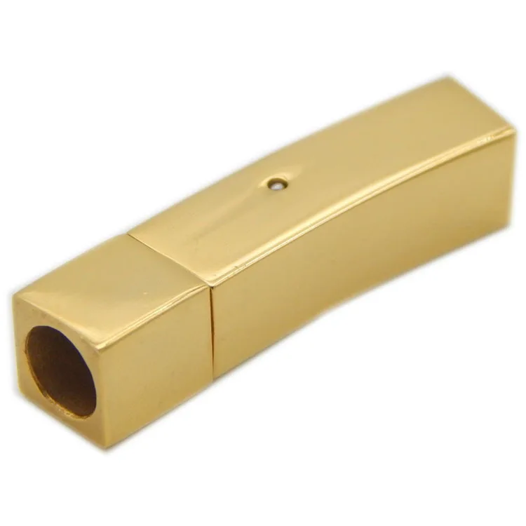 

Концевые застежки для браслета из нержавеющей стали, Пряжка для кожаного шнура, ожерелья, браслета, фурнитура «сделай сам», 3/4/5/6 мм