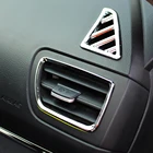 Декоративная накладка на вентиляционное отверстие автомобиля, 6 шт.компл., ABS хромированная, для KIA RIO K2 2011-2014