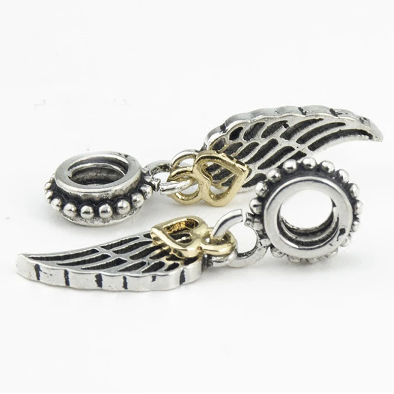 Сделай сам ювелирное изделие с крыльями золотым сердцем мотаться кулон