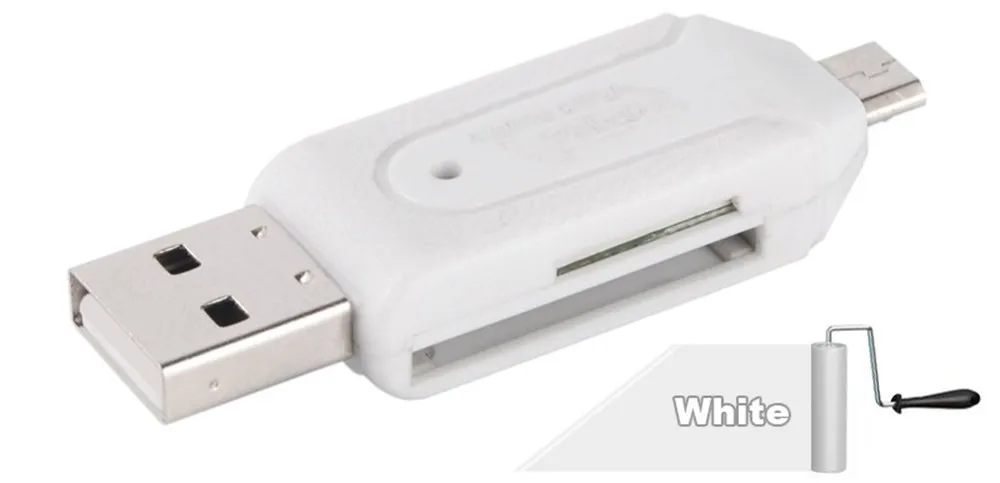 2 в 1 USB OTG TF SD флэш-память Micro Card Reader адаптер Micro usb зарядный кабель для телефонов Android и планшетных ПК