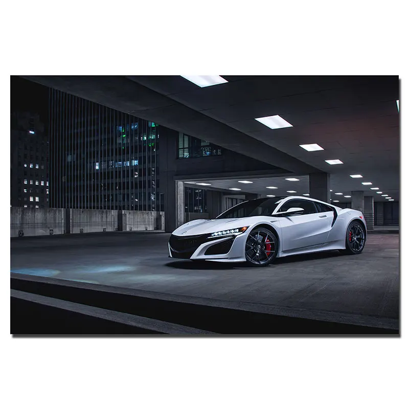 1 Acura nsx суперкар плакаты Печать на холсте картины с картина на стене в рамке украшение дома - Цвет: 1