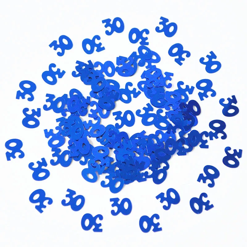 1 упаковка возраст 30th с днем рождения конфетти украшение для вечеринки стол