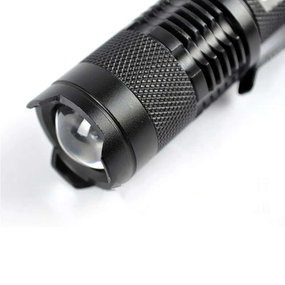 Светодиодный УФ фонарик фиолетовый свет 395нм фонарь лампа мини алюминиевый