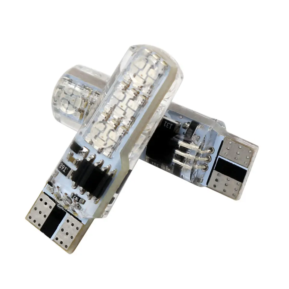 T10 RGB 5050 SMD цветной светильник силиконовый 6 194 168 W5W автомобильный для чтения