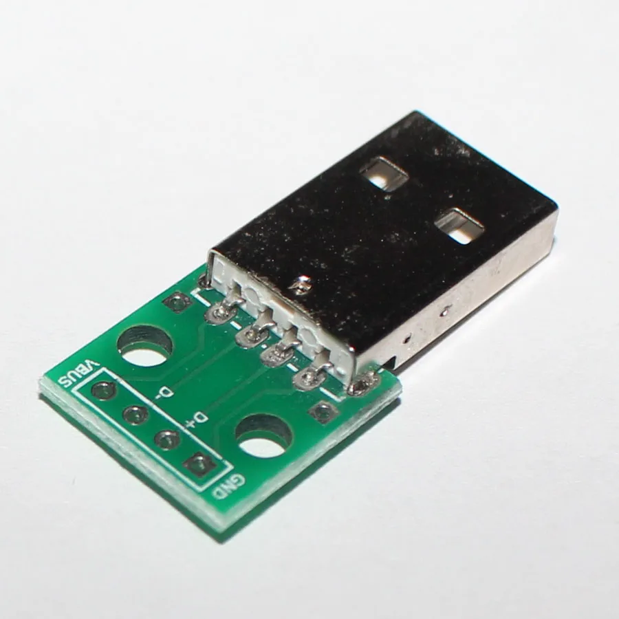 10 шт. USB 2 0 Штекерный разъем для адаптера DIP 4P 54 мм|plug adapter connector|plug connectorplug to usb |
