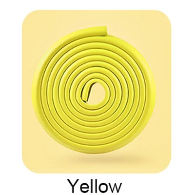 Yellow 5 м детская безопасная настольная защитная полоса для края утолщенная детская Защитная угловая защитная пленка детская безопасная угловая защитная лента - Цвет: Yellow