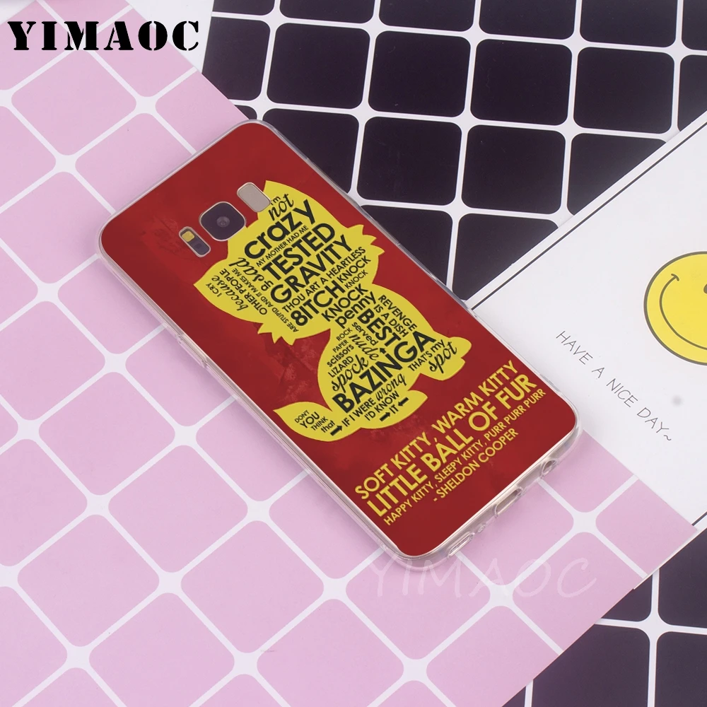 Мягкий чехол YIMAOC с теорией Большого Взрыва для Galaxy j3 j5 j6 j7 A5 2016 2017 A6 A9 2018 Note 8 9 S7 edge S8
