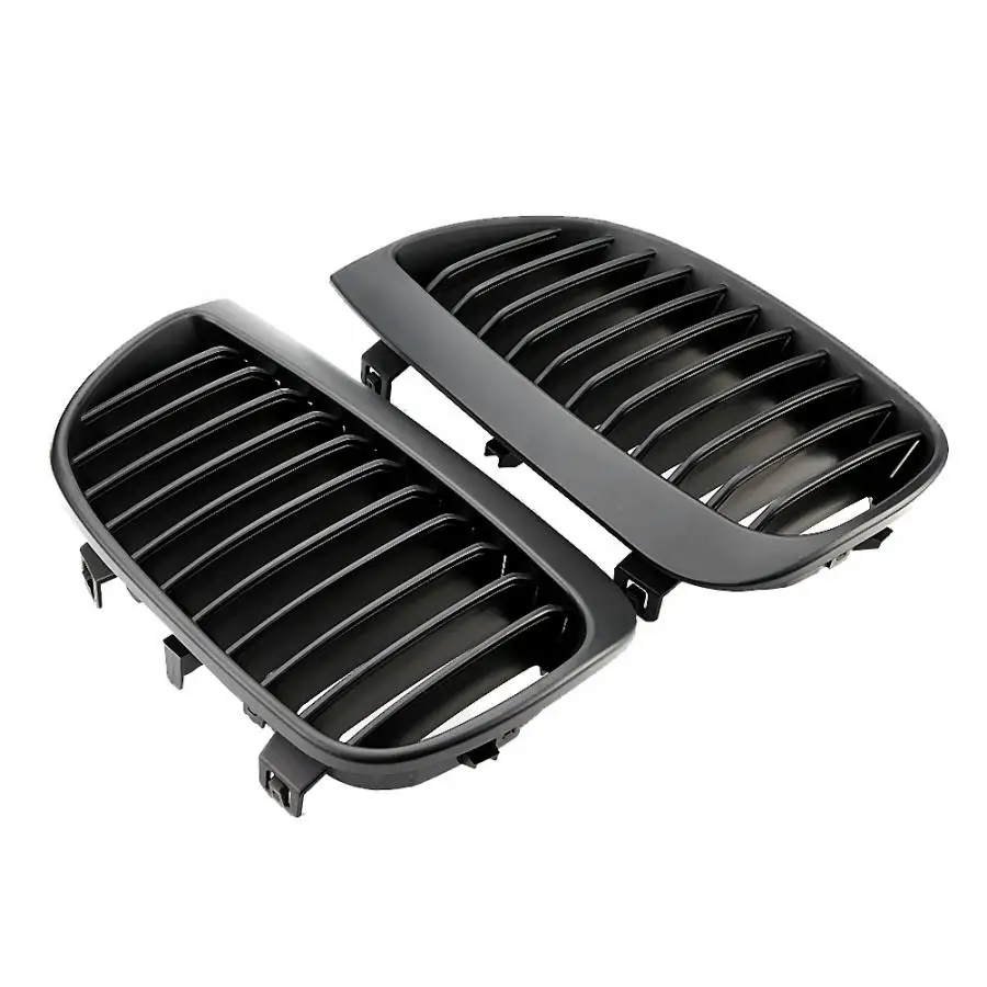 Передняя решетка матовый черный Передний Бампер для BMW 1 серии E81 E87 2004 2005 2006 2007