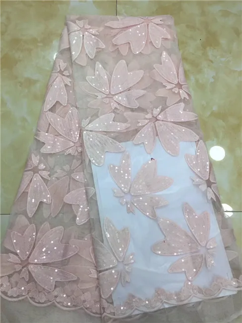 

Glitter Lace Fabric For Wedding Dress African Lace Fabric 2019 In Sequines 5yards/lot African Lace Sequin Fabric X01